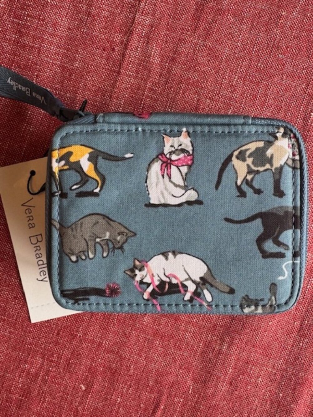 NWT Vera Bradley Cat's Meow Travel Pill Box Case